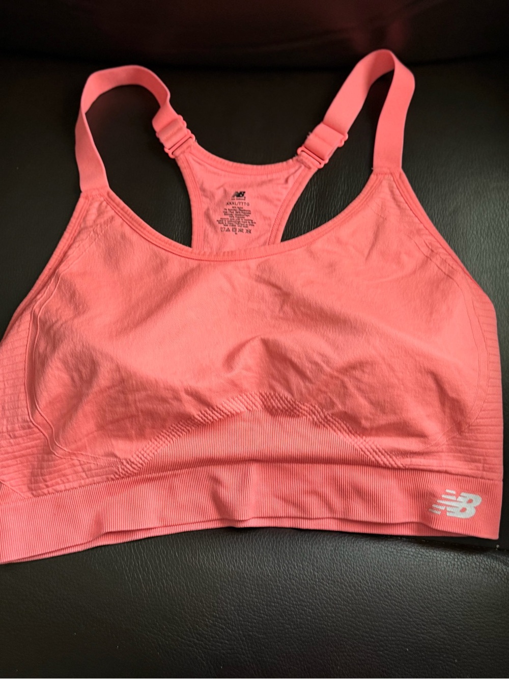 New Balance Coral Pink Sports Bra
